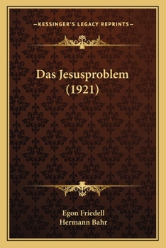 Paperback Das Jesusproblem (1921) [German] Book