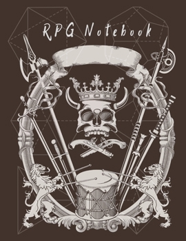 RPG Notebook: Mixed paper: Hexagon, Dot Graph, Dot Paper, Pitman | For role playing gamers: Notes, tracking, mapping, terrain plans | Vintage Brown cover design (8.5” x 11” - A4 Size, 150 Pages)