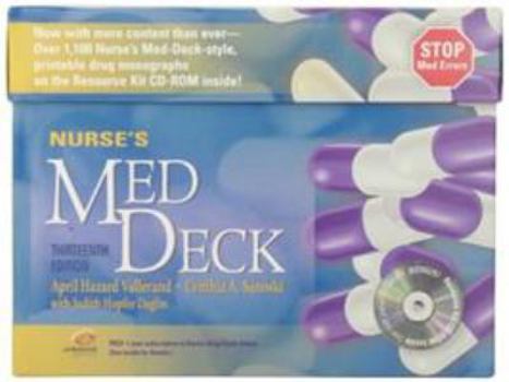 Paperback Nurse's Med Deck + Resource Kit CD-ROM Book