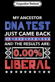 Composition Notebook: Anti-Liberal DNA Pro Trump 2020 Novelty Political Apparel Journal/Notebook Blank Lined Ruled 6x9 100 Pages