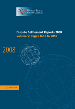 Hardcover Dispute Settlement Reports 2008 Book