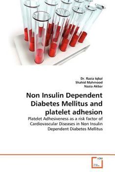 Paperback Non Insulin Dependent Diabetes Mellitus and platelet adhesion Book