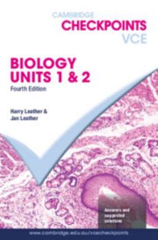Paperback Cambridge Checkpoints VCE Biology Units 1&2 Book