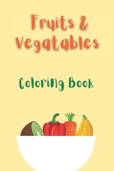 Paperback Fruit & Vegetable Coloring Book