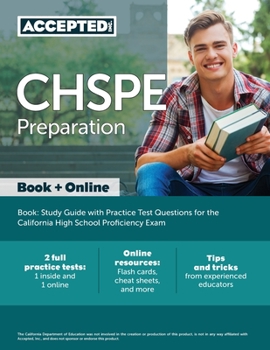 Paperback CHSPE Preparation Book: Study Guide with Practice Test Questions for the California High School Proficiency Exam Book