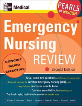 Paperback Emergency Nursing Review: Pearls of Wisdom, Second Edition Book