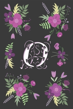 O: O  Monogram Notebook, Letter O Initial Monogram Notebook, for Kids, Girls & Women | Pink Floral with letter O glossy and smooth finish cover, (6 x 9) 120 pages