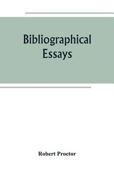 Paperback Bibliographical essays Book