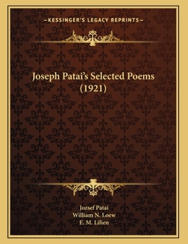 Paperback Joseph Patai's Selected Poems (1921) Book