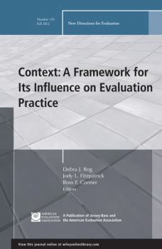 Paperback Context: A Framework for Its Influence on Evaluation Practice Book