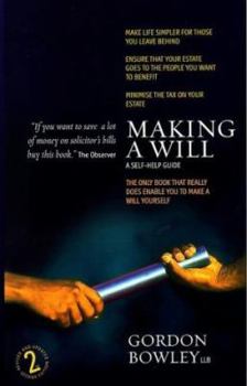 Paperback Making Your Own Will: A Self-Help Guide Book