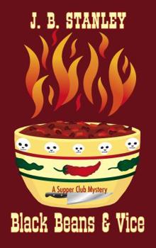 Paperback Black Beans & Vice (A Supper Club Mystery) [Large Print] Book