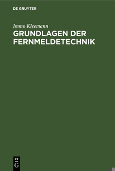 Hardcover Grundlagen Der Fernmeldetechnik [German] Book