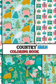 Paperback country farm coloring book: counrty farm coloring book