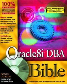 Paperback Oracle8i DBA Bible [With CDROM and CD] Book