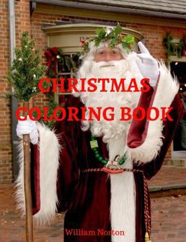 Paperback Christmas coloring book: for adults and childrens Book