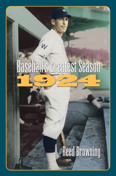 Paperback Baseball's Greatest Season, 1924 Book