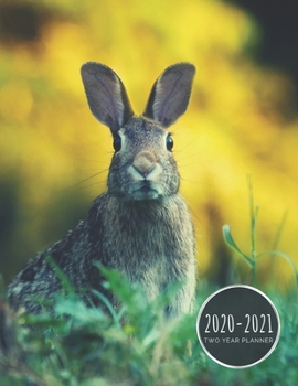 Paperback 2020-2021 Two Year Planner: Rabbit Planner January 1, 2020 to December 31, 2021 Weekly & Monthly Planner + Calendar Views Bunny 2 Year Calendar 24 Book