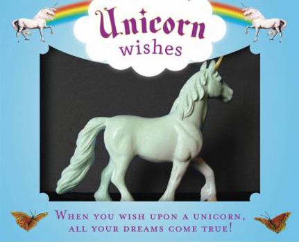 Paperback Unicorn Wishes [With Unicorn Figurine, Display Stand, 4 Backdrops] Book