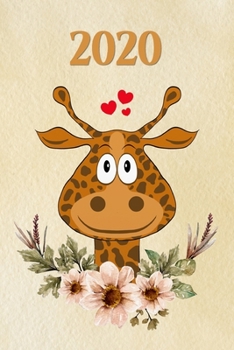 Paperback 2020: girafe - Agenda - Planificateur Hebdomadaire et Mensuel - Agenda semainier 2020 - Calendrier des semaines 2020 - 20 pa [French] Book