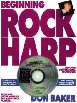Paperback Beginning Rock Harp with CDROM (Harmonica) Book