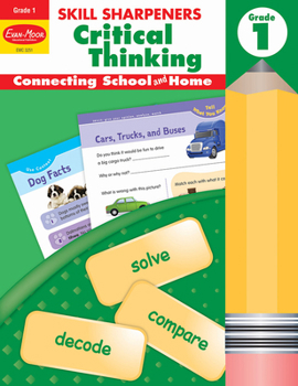 Paperback Skill Sharpeners: Critical Thinking, Grade 1 Workbook Book