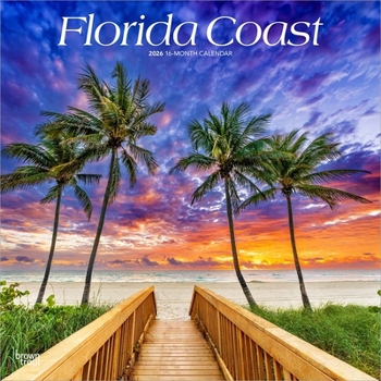 Florida Coast 2026 12 X 24 Inch (Hanging) Monthly Square Wall Calendar Plastic-Free