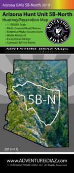 Map Arizona Hunt Unit 5B-North Hunting/Recreation Map Book