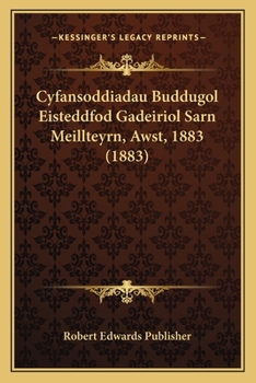 Paperback Cyfansoddiadau Buddugol Eisteddfod Gadeiriol Sarn Meillteyrn, Awst, 1883 (1883) [Welsh] Book