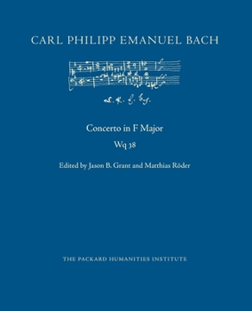 Paperback Concerto in F Major, Wq 38 Book