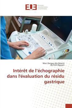 Paperback Intérèt de l'Échographie Dans Lévaluation Du Résidu Gastrique [French] Book