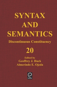 Hardcover Discontinuous Constituency Book