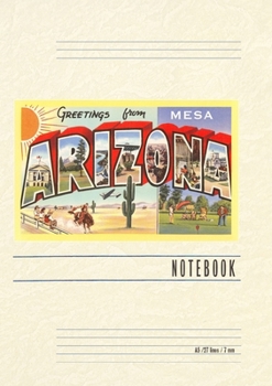 Paperback Vintage Lined Notebook Greetings from Mesa, Arizona Book