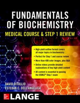 Paperback Fundamentals of Biochemistry Medical Course and Step 1 Review Book