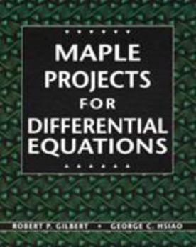 Paperback Maple Projects for Differential Equations Book