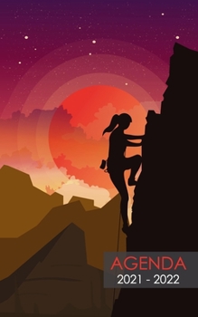 Paperback Agenda 2021 - 2022: Schulagenda oder Studentenplaner klettern sehr cool für studenten oder Schüler für die Schule, Universität, oder Ausbi [German] Book