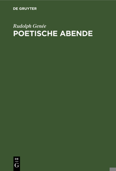 Hardcover Poetische Abende [German] Book