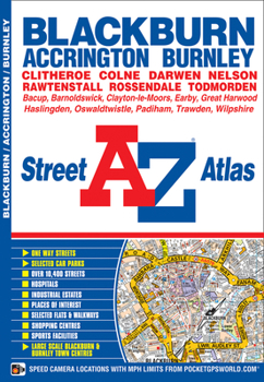 Paperback Blackburn & Burnley A-Z Street Atlas Book