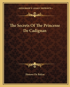 Les Secrets de la Princesse de Cadignan - Book  of the Études de mœurs : Scènes de la vie parisienne