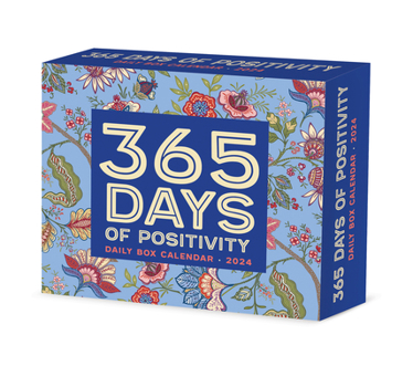 Product Bundle 365 Days of Positivity 2024 6.2 X 5.4 Box Calendar Book