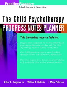 Paperback The Child Psychotherapy Progress Notes Planner Book