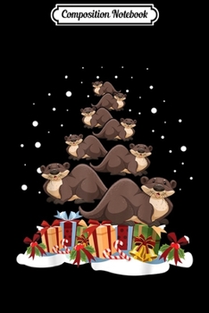 Composition Notebook: Kawaii Otter Christmas Tree Funny Merry X-Mas  Journal/Notebook Blank Lined Ruled 6x9 100 Pages