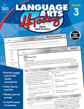 Paperback Language Arts 4 Today, Grade 3 Book