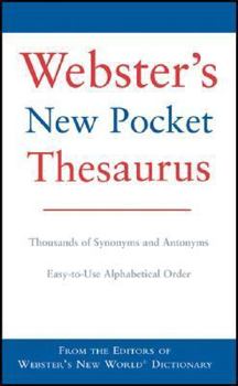 Paperback Webster's New World Pocket Thesaurus Book