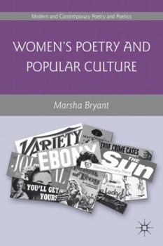 Hardcover Women's Poetry and Popular Culture Book