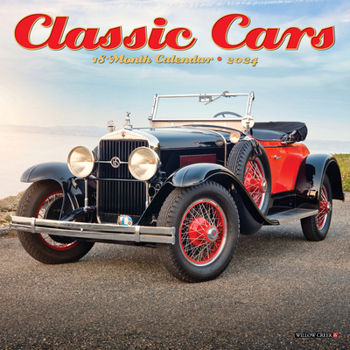 Calendar Classic Cars 2024 7 X 7 Mini Wall Calendar Book