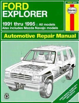 Paperback Ford Explorer and Mazda Navajo Automotive Repair Manual Book