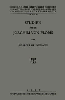 Paperback Studien Über Joachim Von Floris [German] Book