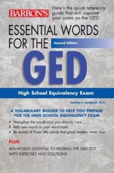 Paperback Essential Words for the GED Book