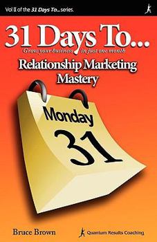 Paperback 31 Days to Relationship Marketing Mastery Book